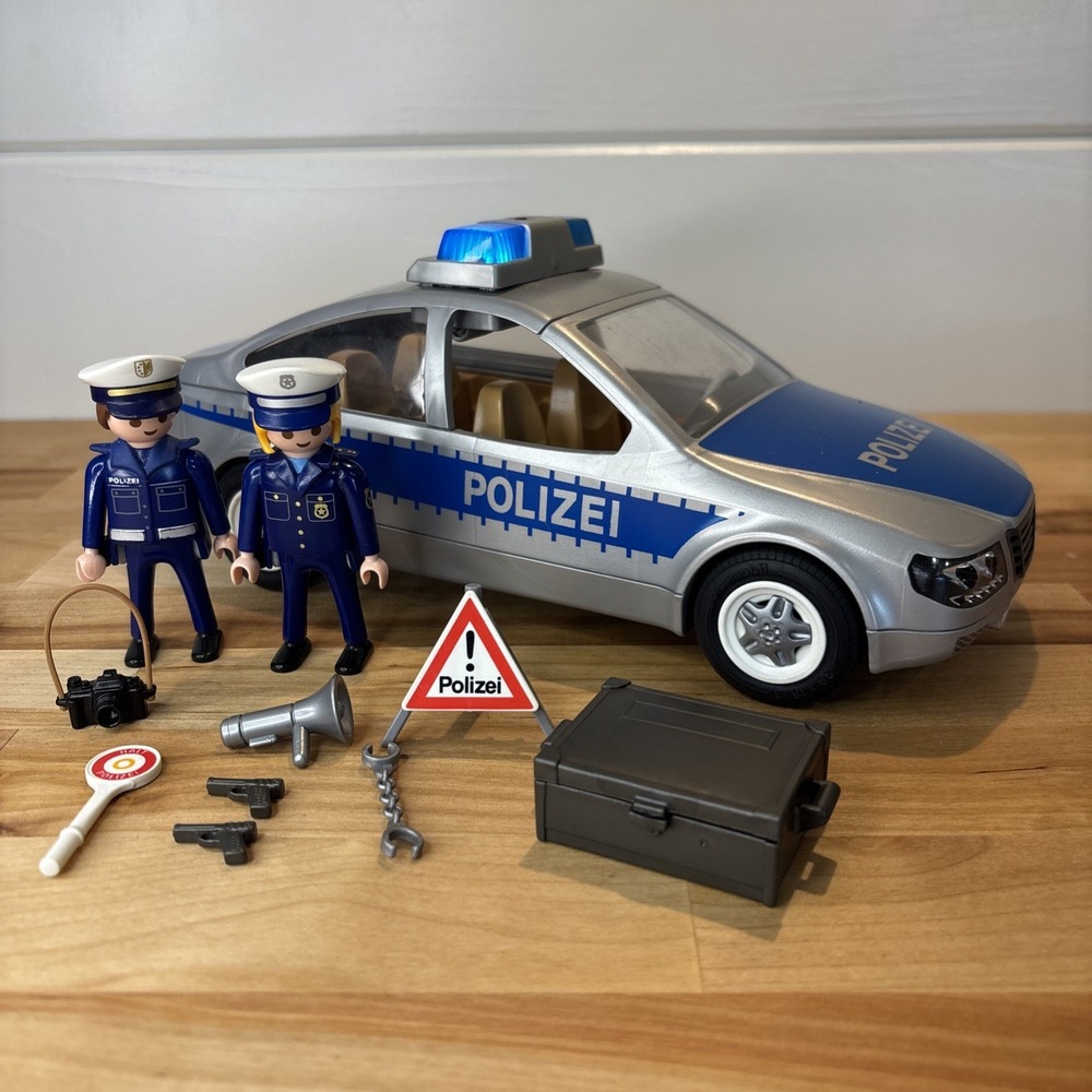Playmobil 5179 City Action Polizei Auto Police Car Flashing Light Complete Works - Picture 1 of 10
